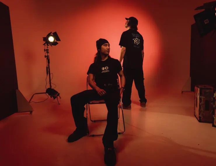 Studio lighting set-up